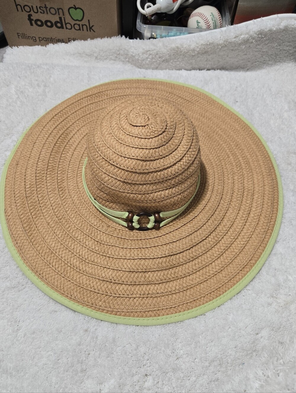 Tropical Trends Large Floppy Hat Green Belt